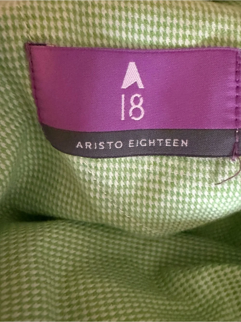 Aristo Eighteen Men’s Golf Pants Size 36 Khaki Performance Flat Front Casual